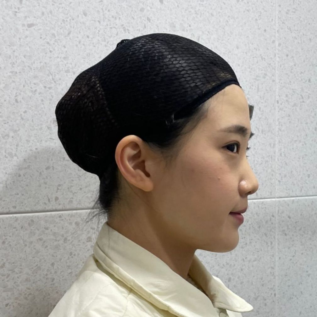 통가발 머리고정 가발망 블랙