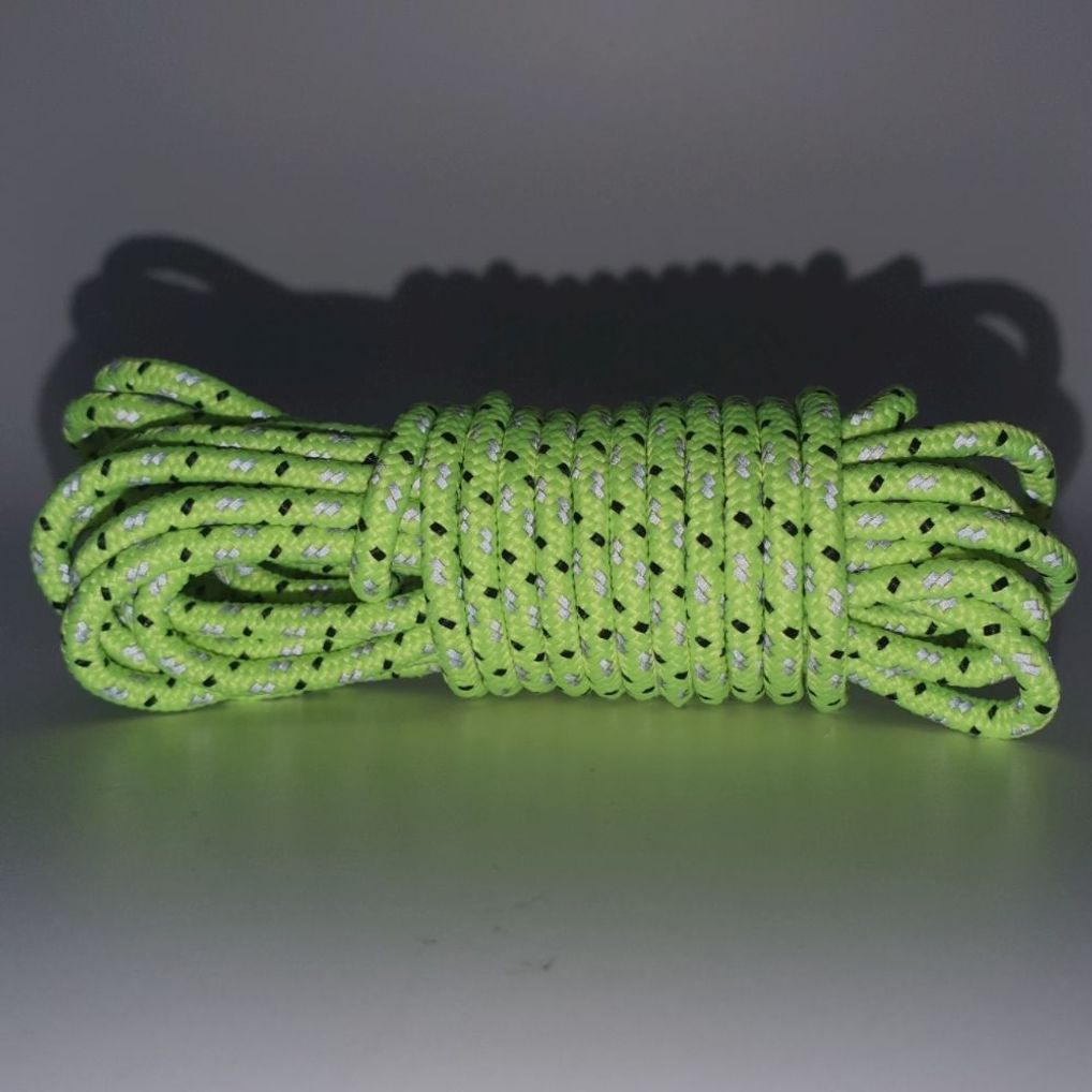 캠핑용 네온 반사광 타프줄 로프 4mm x 5m