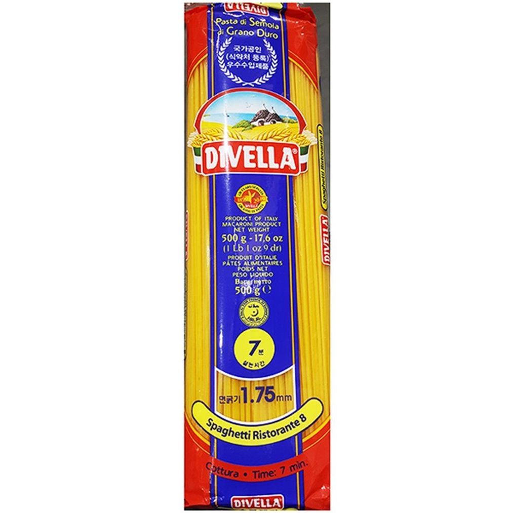 업소용 식당 식자재 재료 디벨라 스파게티 8번 500g