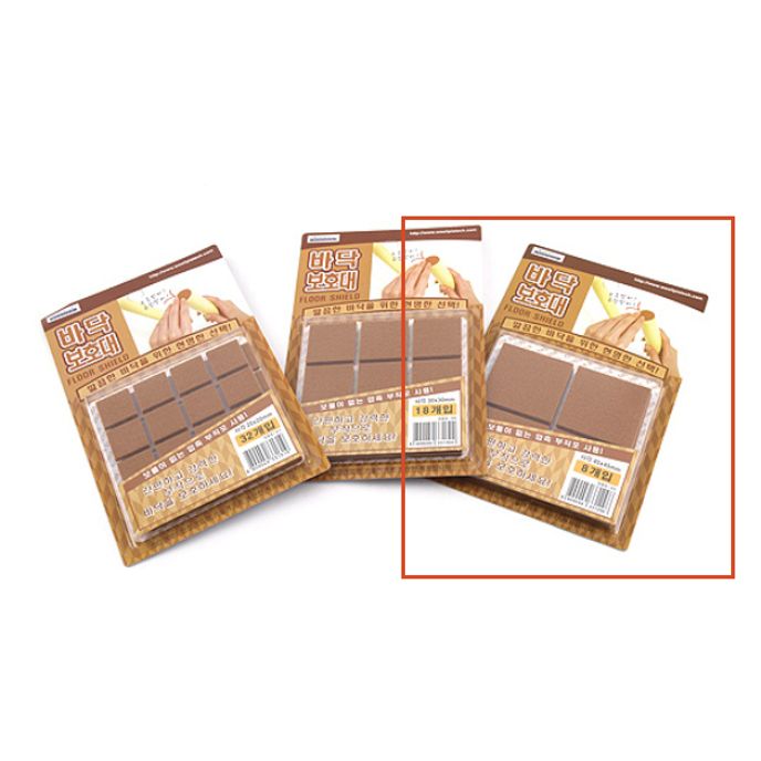 의자발 바닥보호대(사각)대 8P 45x45