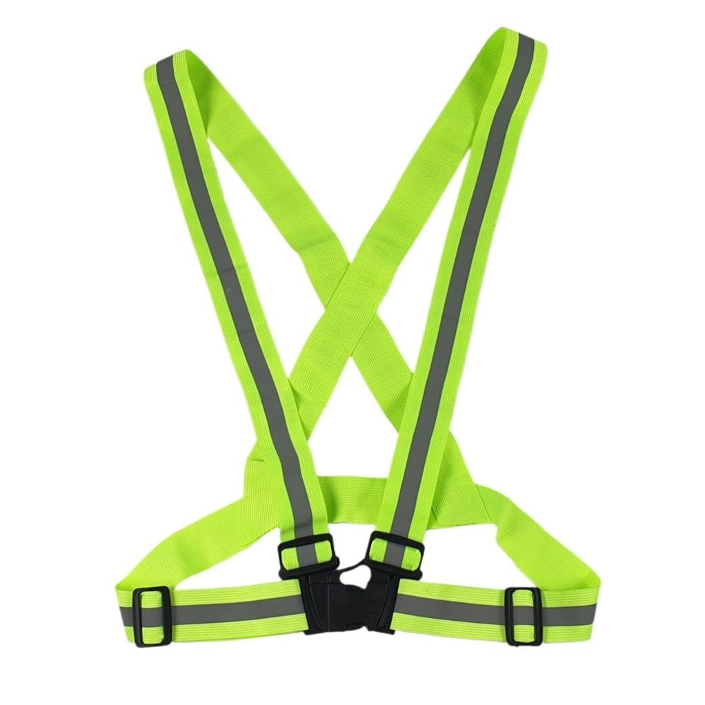 형광 반사조끼 한줄 세이프티 엑스밴드 그린