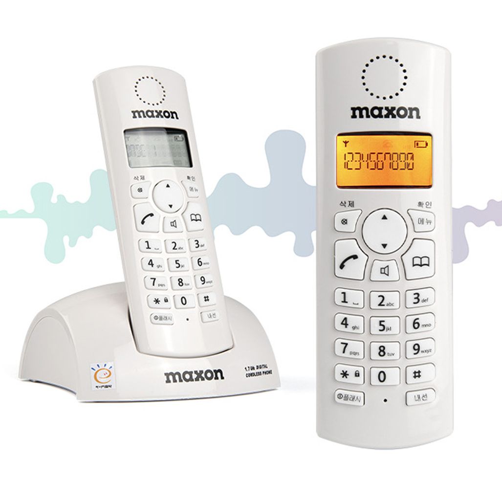 맥슨3035 통화품질 무선 디지털액정 CID 전화기