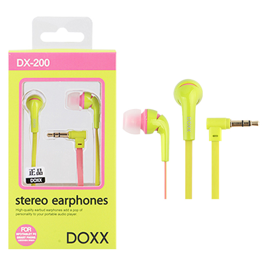 스마트폰 이어폰 투톤코드 DX-200 (라임옐로우)