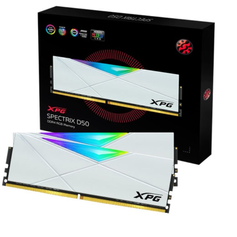 DDR4 16G PC4-25600 CL16 SPECTRIX D50 화이트 (8Gx2)