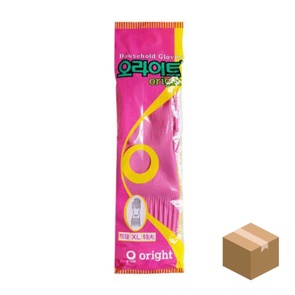 오라이트 고무장갑 특대(XL)핑크x100개 BOX
