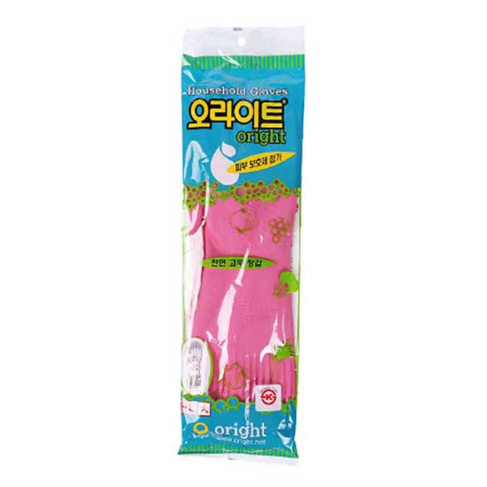 오라이트 고무장갑 꽃밴 L(대) 10켤레 핑크