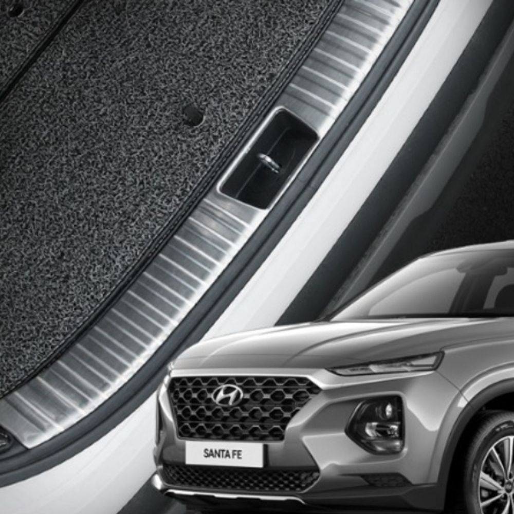 싼타페TM 인테리어 튜닝 전용 트렁크 내부가드 실버
