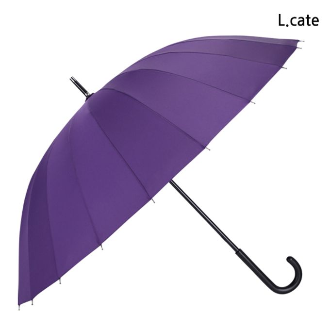 엘케이트 여성 장우산 LDDR036 무지 수동 원터치 우산