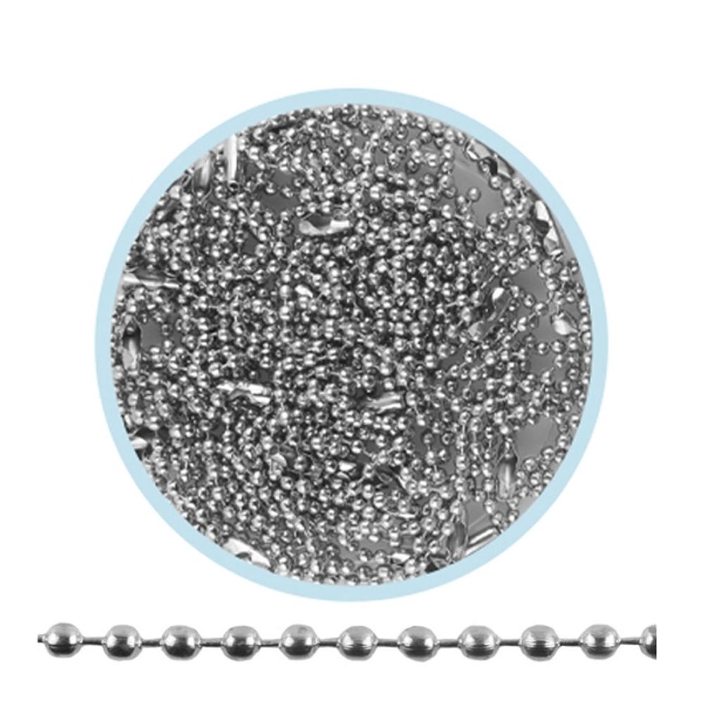 유니아트 (쇠재료) 군번줄 은색 15cm (통)