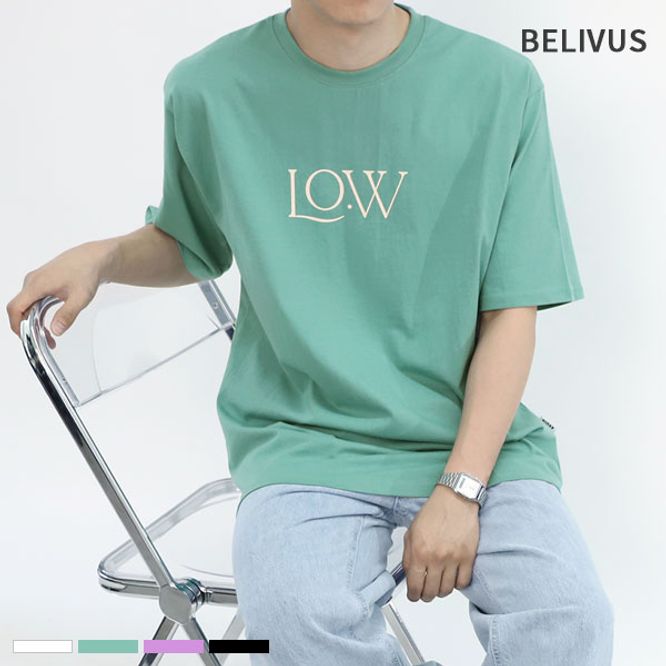 빌리버스 남자 반팔티 BVA004 여름 레터링 티셔츠