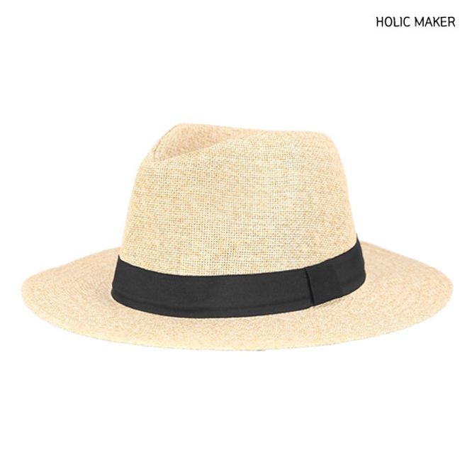 홀릭메이커 남자 중절모 HDH006 여름 모자 밀짚 페도라 스트로햇