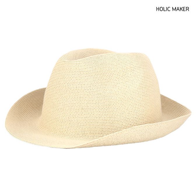 홀릭메이커 남자 중절모 HDH010 여름 모자 밀짚 페도라 스트로햇