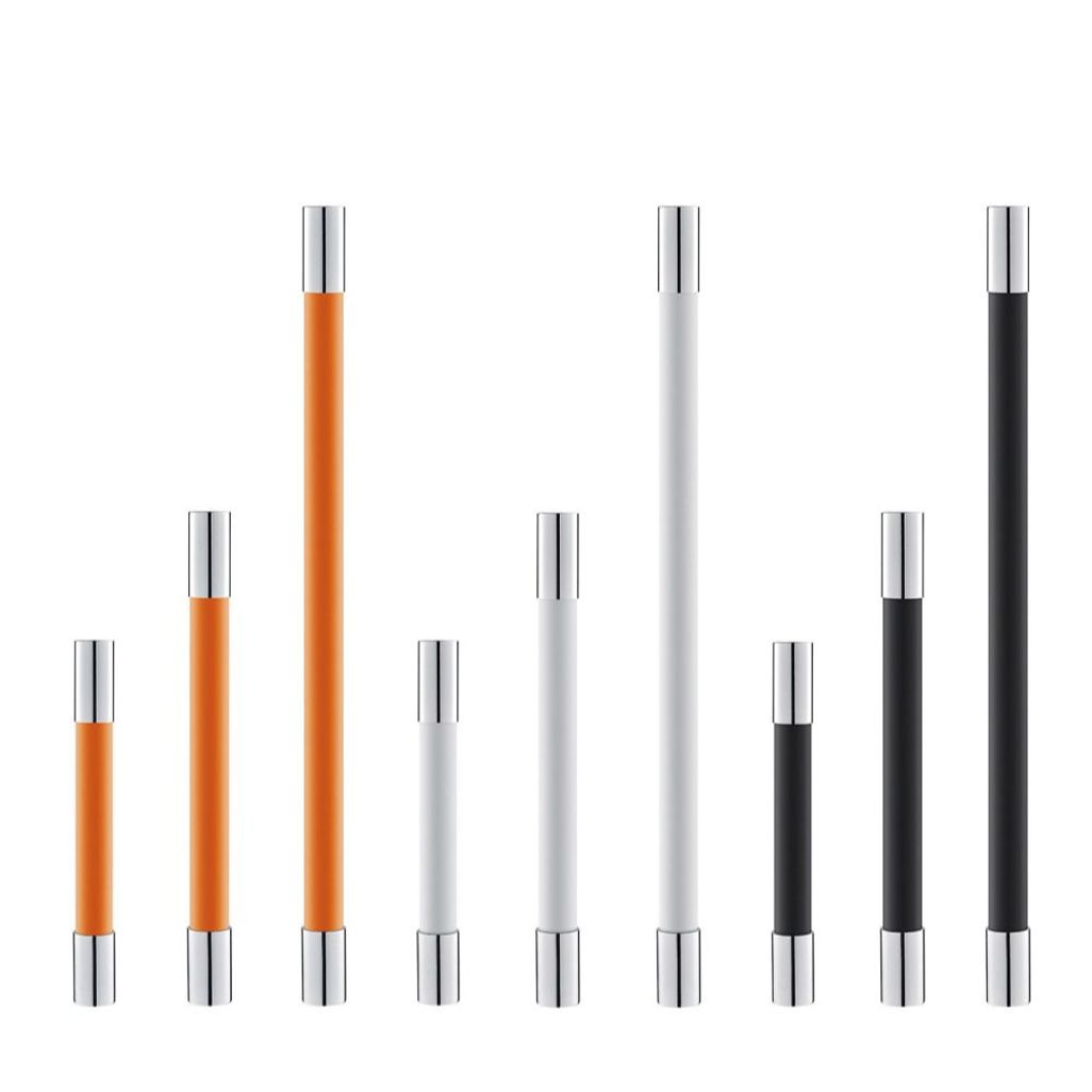 수도꼭지 신형 연장호스30cm 오렌지 화이트 블랙