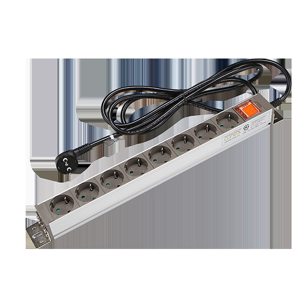 멀티코드 메인 스위치 알루미늄 8구 (3호) 2.5M 16A KS