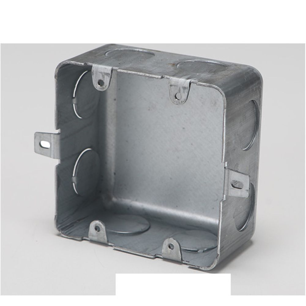 현대배관 철 매입BOX 사각(2개용) 54MM 데크용 1개