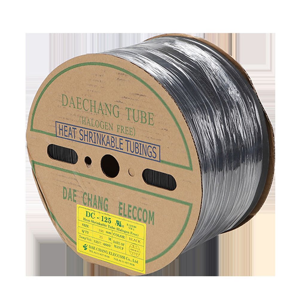 수축튜브 100MM 25M 흑색 1롤