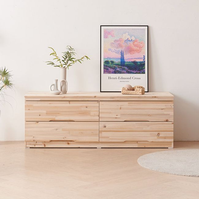 가구샘 삼나무 원목 와이드 서랍장 1500 ha4996