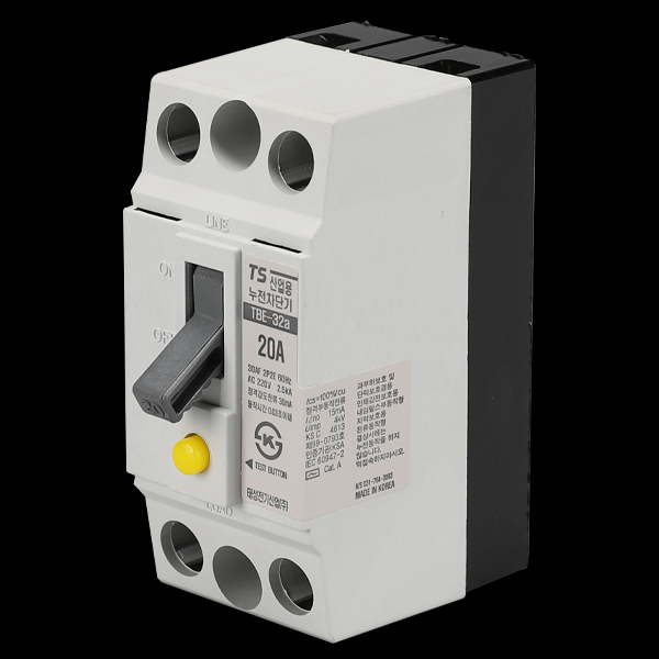 누전차단기 산업용 TBE 32A(TCE 32AH) 2P 20A 2.5KA