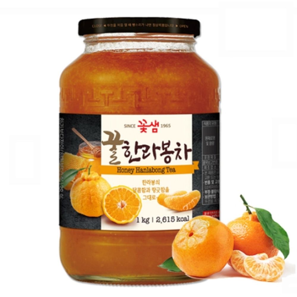 꽃샘식품 과실차 꿀한라봉차 1Kg 1병