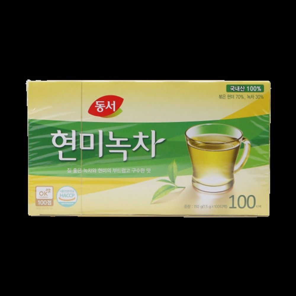 동서 식품 현미 녹차 100T 1세트