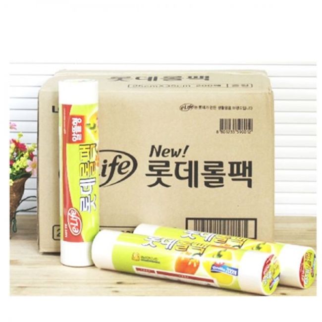 BOX 롯데롤팩 알뜰형 (30x40cm) 200매 30개입 위생백