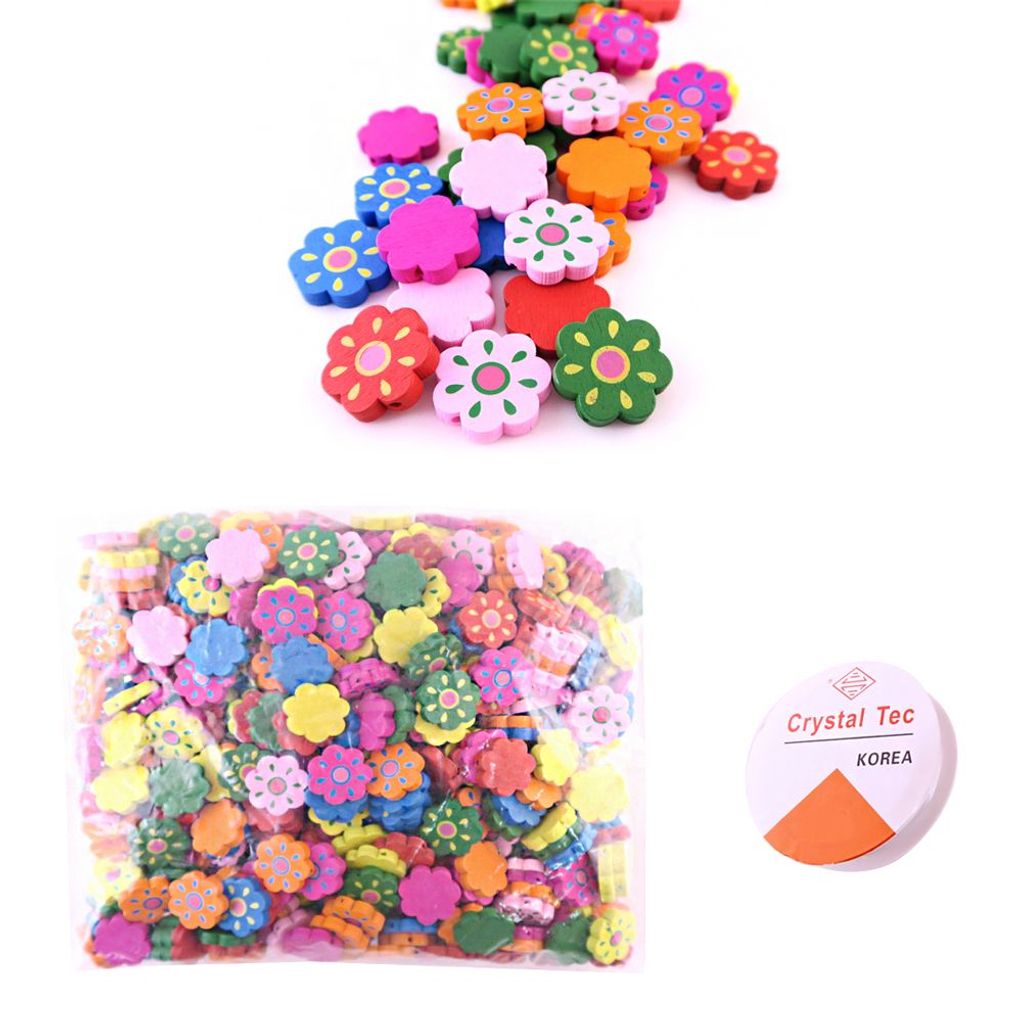 나무비즈 나무구슬 (중포장)-태양꽃 22mm 팔찌만들기 구슬꿰기 비즈공예