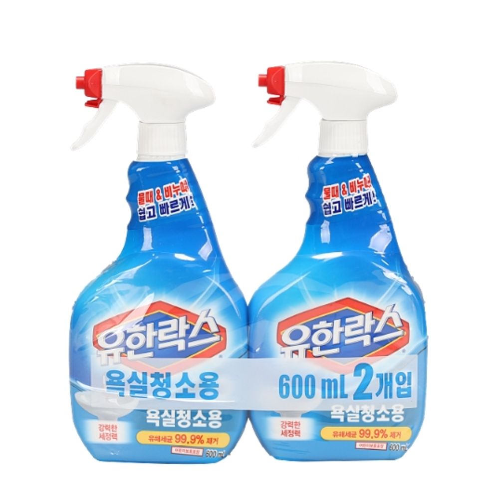 유한락스 욕실청소용 600ml 2개 세트