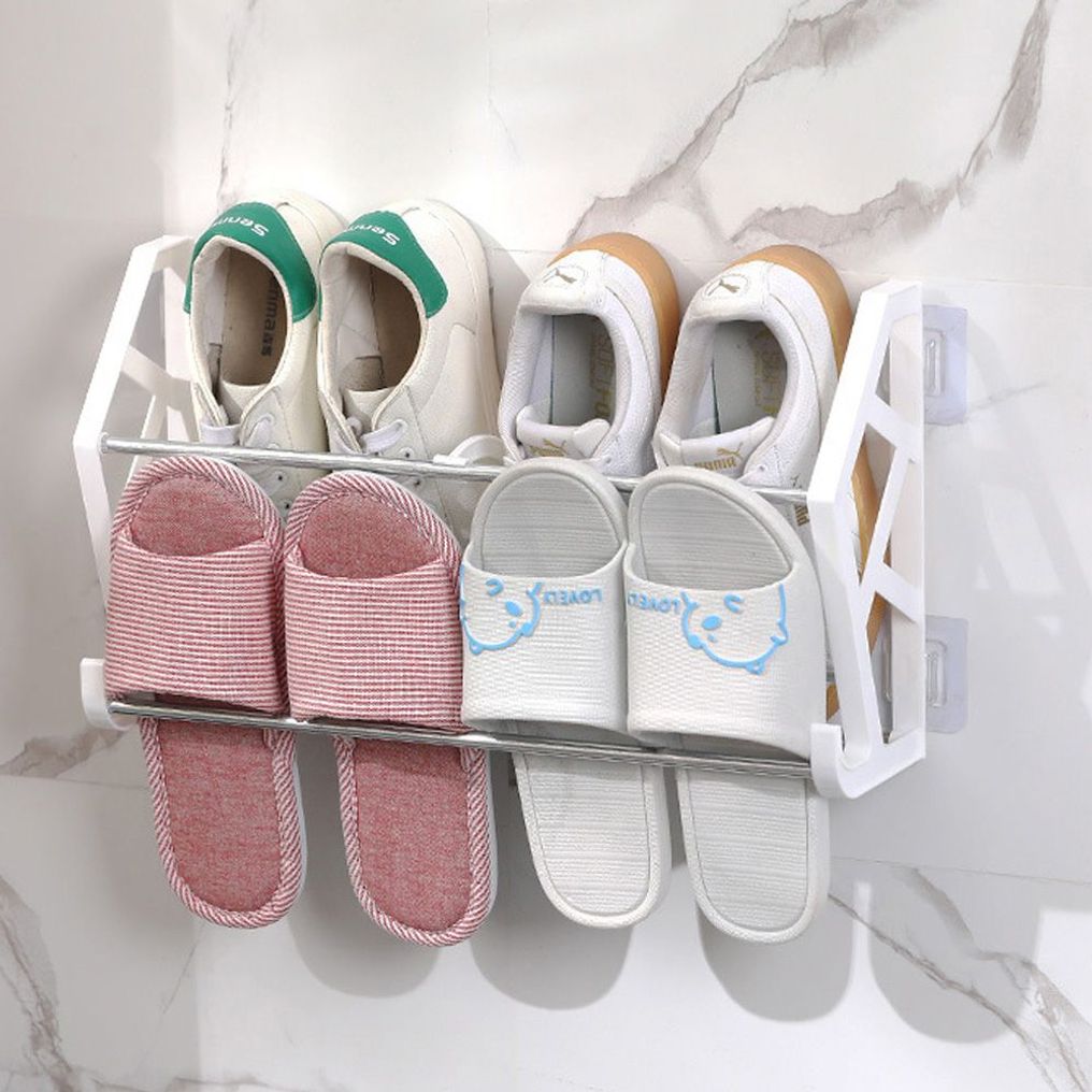 벽걸이 신발 거치대 거실 슬리퍼 꽂이 신발 정리대