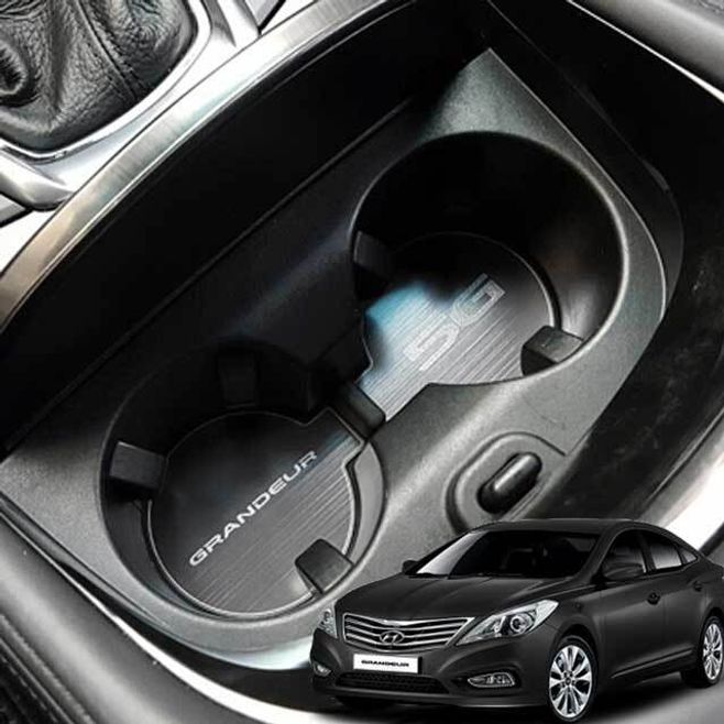 그랜저HG 메탈 컵홀더 기스방지 몰딩