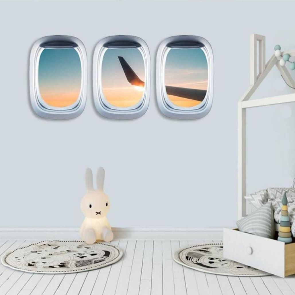 항공뷰스티커 풍경 벽지 비행기 데칼 아트 벽화 홈