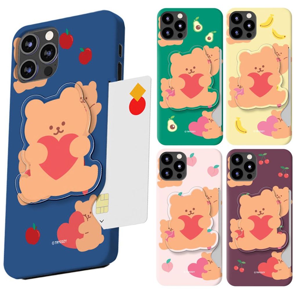 아이폰13프로맥스 허그베어 톡홀더 카드케이스