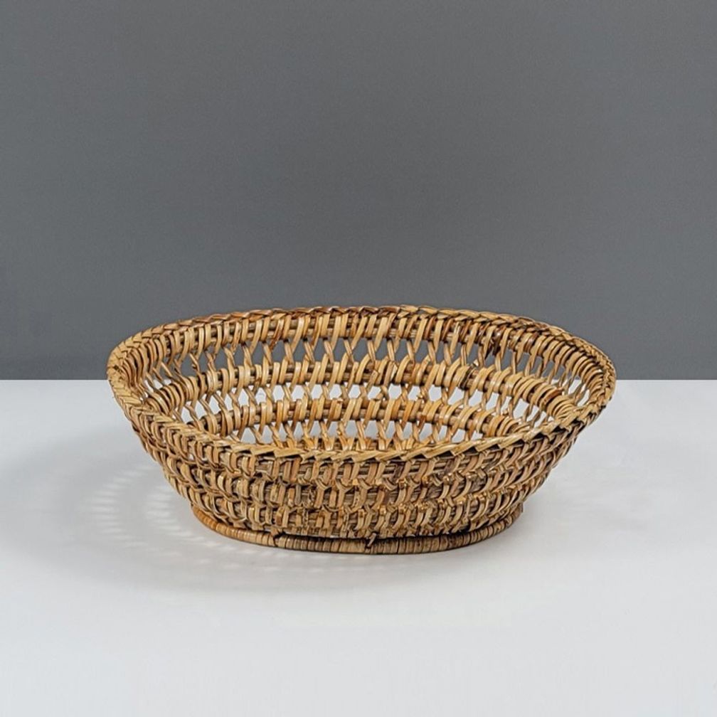 수공예 라탄 메쉬 오발 바스켓 소 547