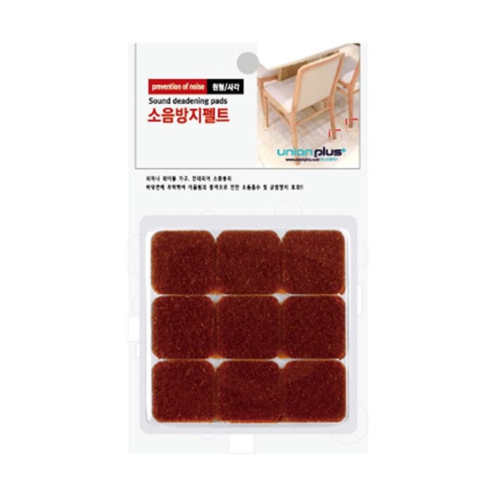 유니온 LF0139 소음방지 펠트 사각 25x25mm