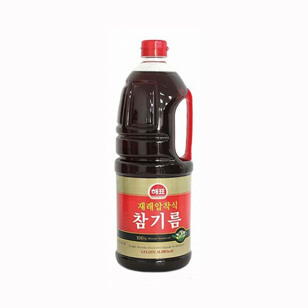 해표 재래식 압착 참기름 1.8 리터 8EA 1BOX