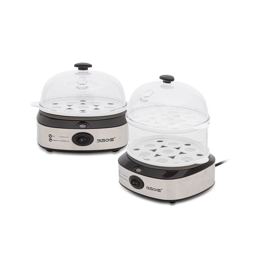 키친아트 전기찜기 라운드 에그찜기 2단