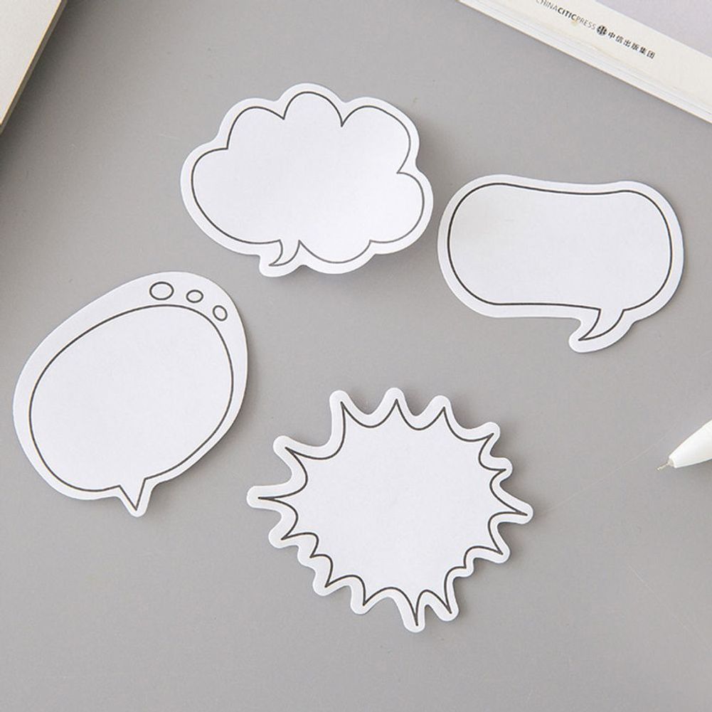 부착식 메모지 말풍선모양 접착 메모장