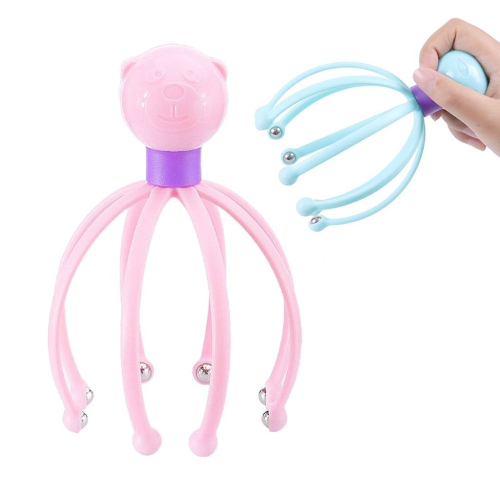 헤어 두피 케어 지압 동물 모양 마사지기