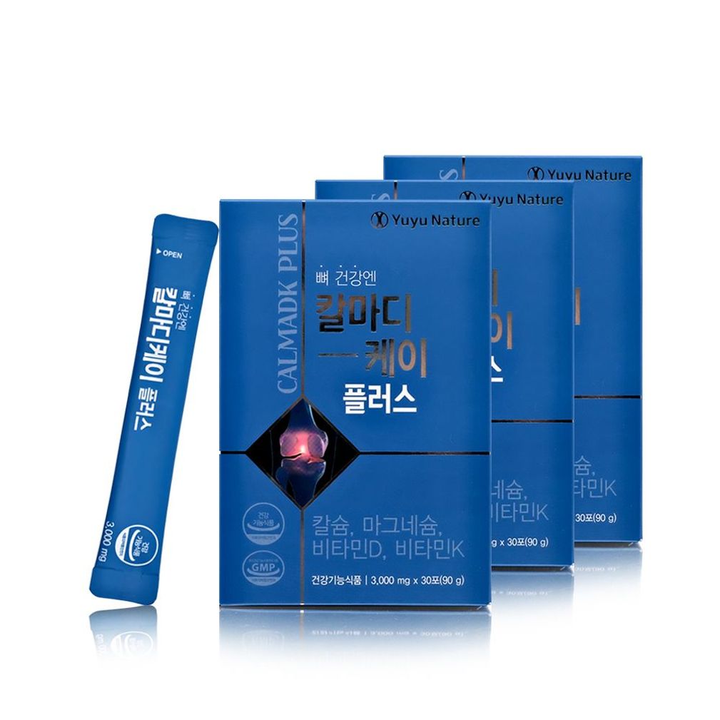 유유 칼마디 케이 플러스(3000mgx30포)3박스 뼈건강