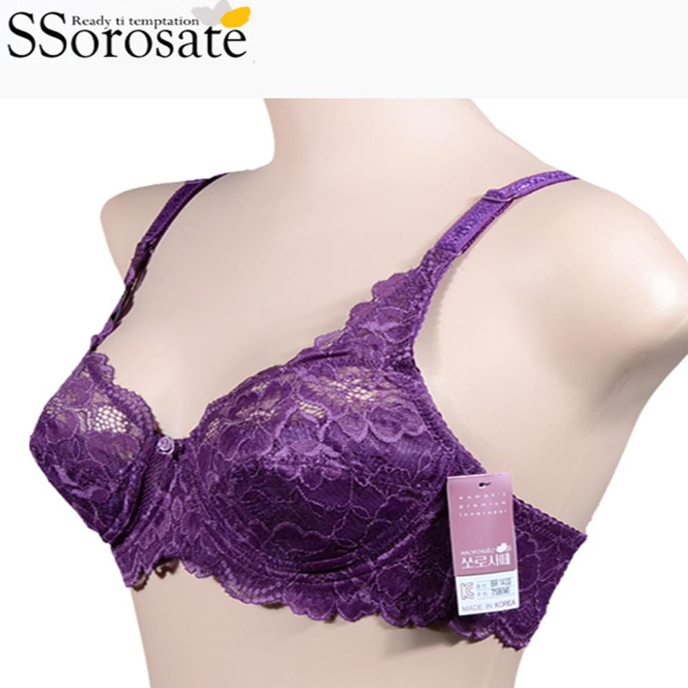 전체고급레이스 와이어 광폭날개 B컵브라