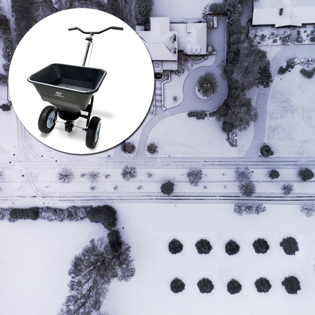 눈길 빙판 소형제설기 45kg 살포기