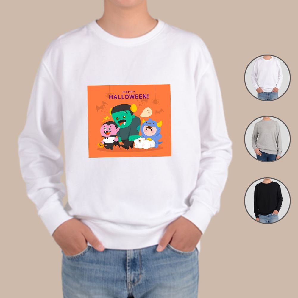 맨투맨 남여공용 드라큘라 프랑켄슈타인 디자인