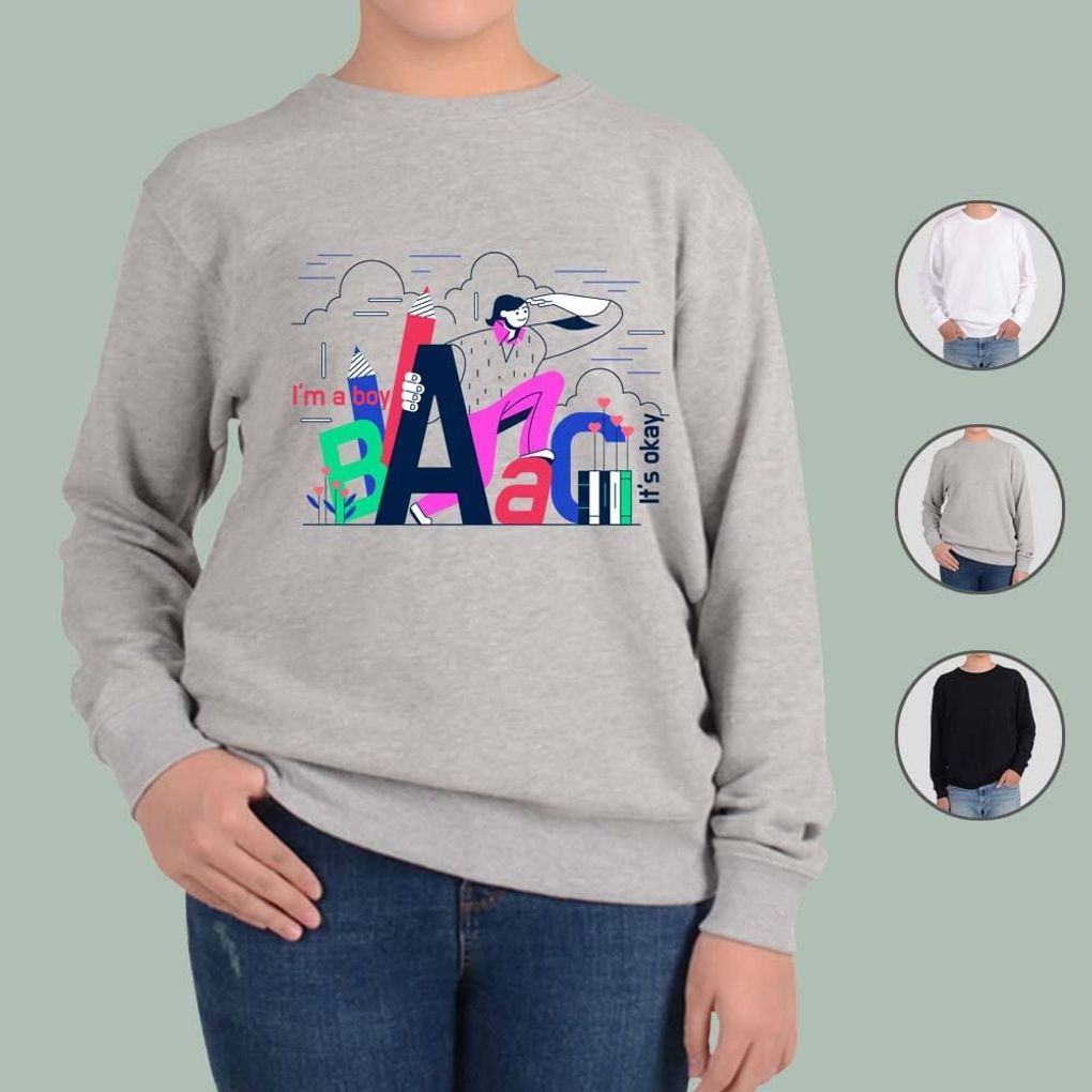 맨투맨 남여공용 교과목 학습 학교생활 eight 디자인