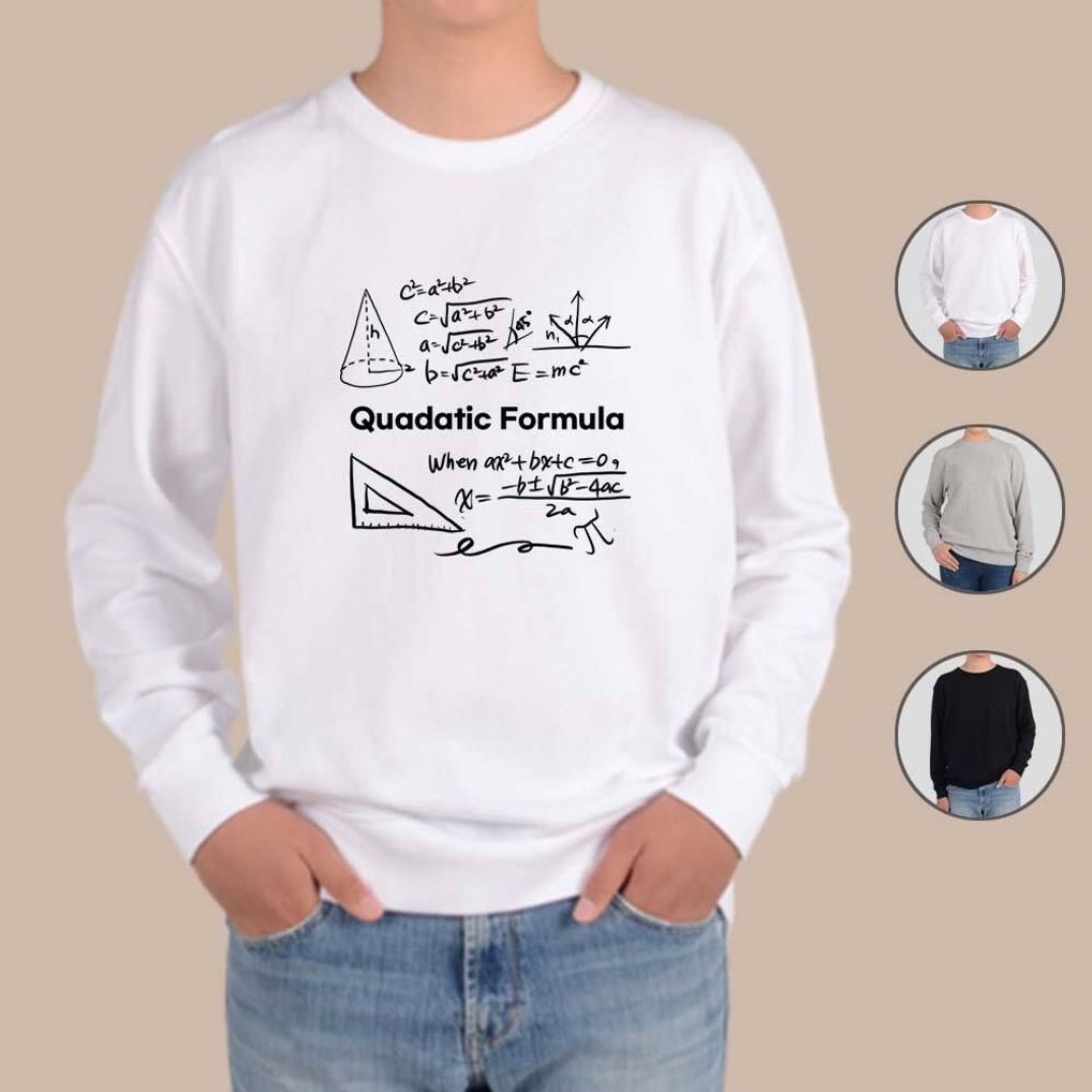 맨투맨 남여공용 math 기하공식 수학동아리 수학공식 경시대회 그림 QV