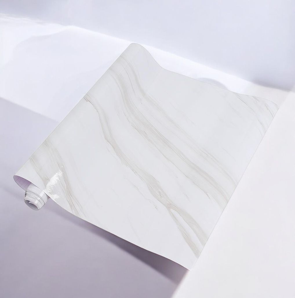 게더릭 인테리어 대리석 무늬 시트지 (화이트) (5M)