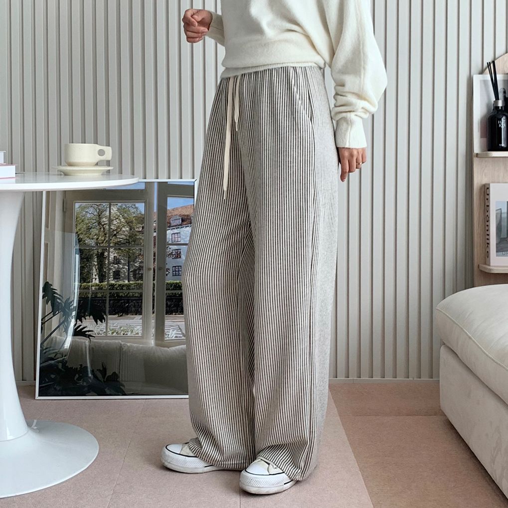 쟈덴 스위트 스트라이프 와이드 팬츠 SD-241022