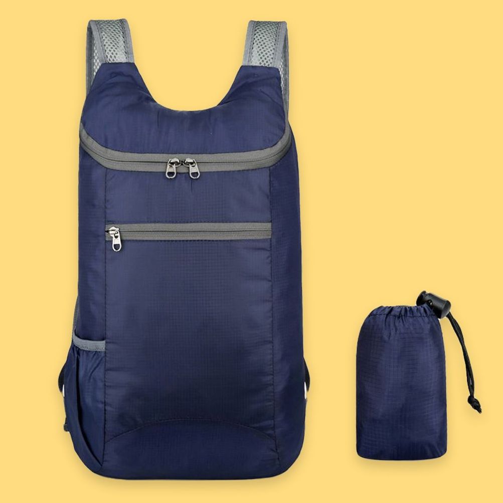 가벼운 경량 백팩 등산 여성 접이식 배낭 가방 네이비