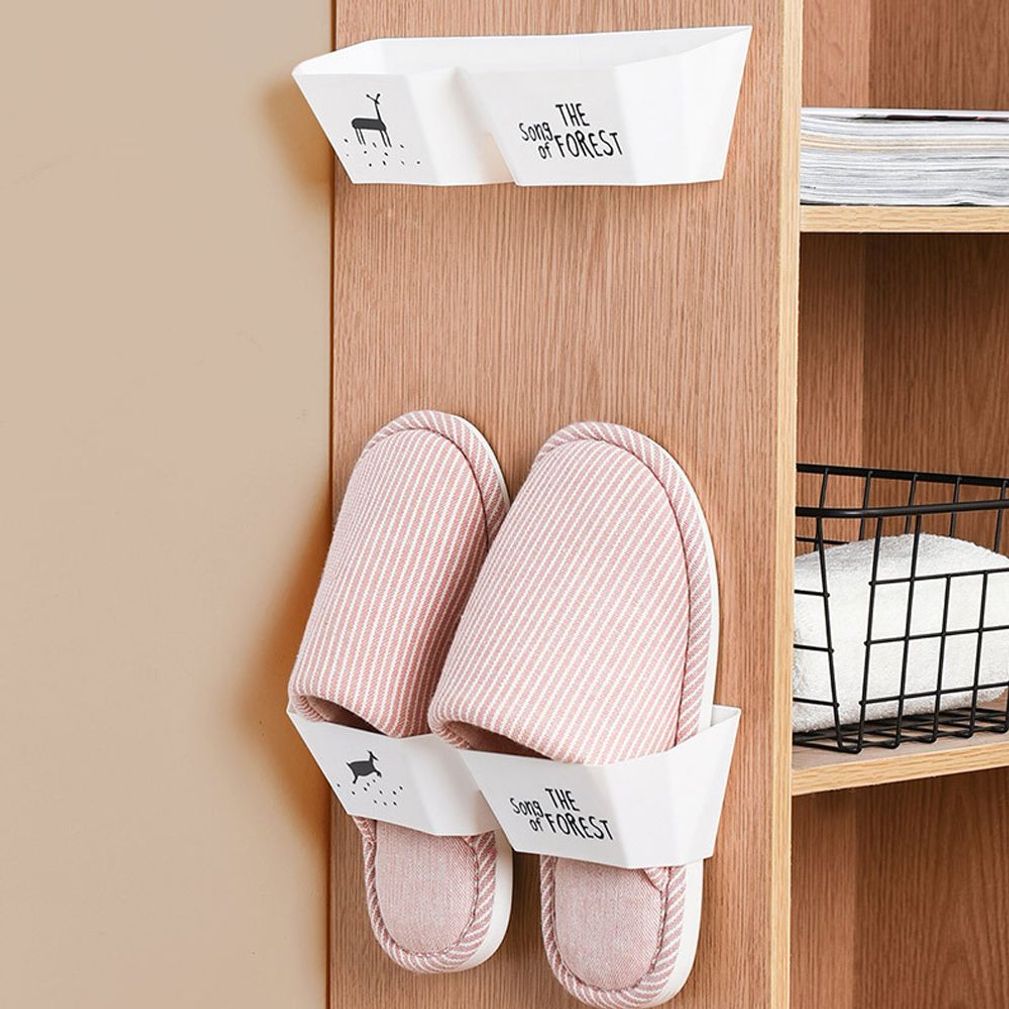 슬리퍼 신발 보관 정리함 실내화 수납 거치대 사슴 2P
