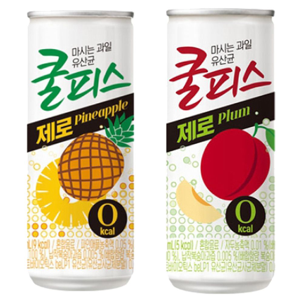 쿨피스 제로 230ml 파인애플 30캔+자두 30캔 (총60캔)