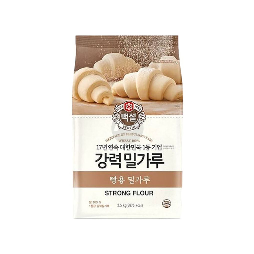 백설 밀가루 강력분 2.5Kg 업소용 제빵밀가루 베이킹