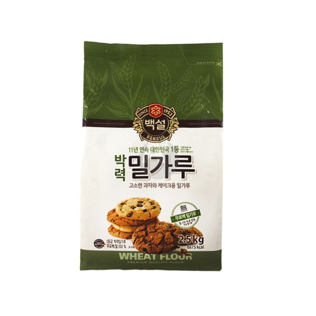 백설 박력밀가루 2.5Kg 케이크 베이킹 박력분 대용량